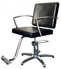 HAIRWAY Fodrász kiszolgáló szék, hidraulikus JAZZ - fekete, forgatható és állítható pumpa fekete - YD29 HW56836-YD29
