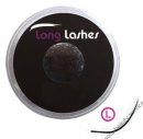 Long Lashes Műszempilla, 3D (szálas), L-íves, vastagabb (0,20mm), fekete - több hosszban