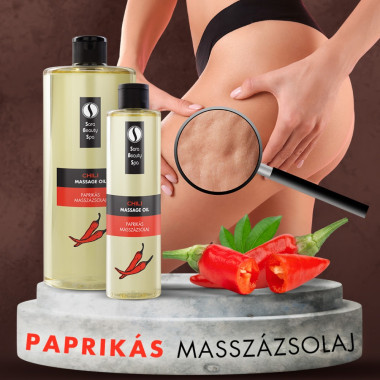 Sara Beauty Spa Masszázsolaj - Paprikás, narancsbőr elleni masszázsolaj | SBSPAPMOL