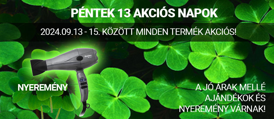 Péntek13 akciók, ajándékok és nyeremény